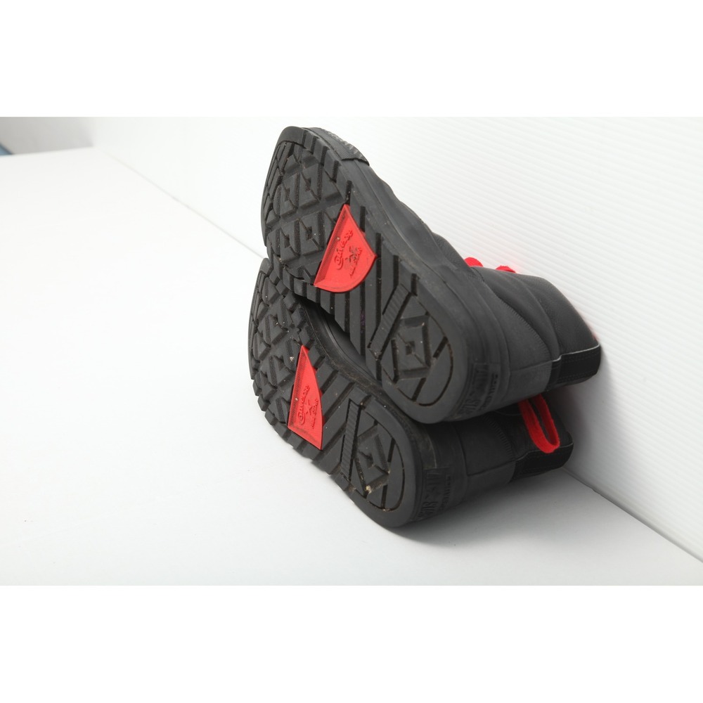 Converse Chuck Taylor Street Hiker Black Leather Red Laces High Top Boots Men 11 - Picture 10 of 13